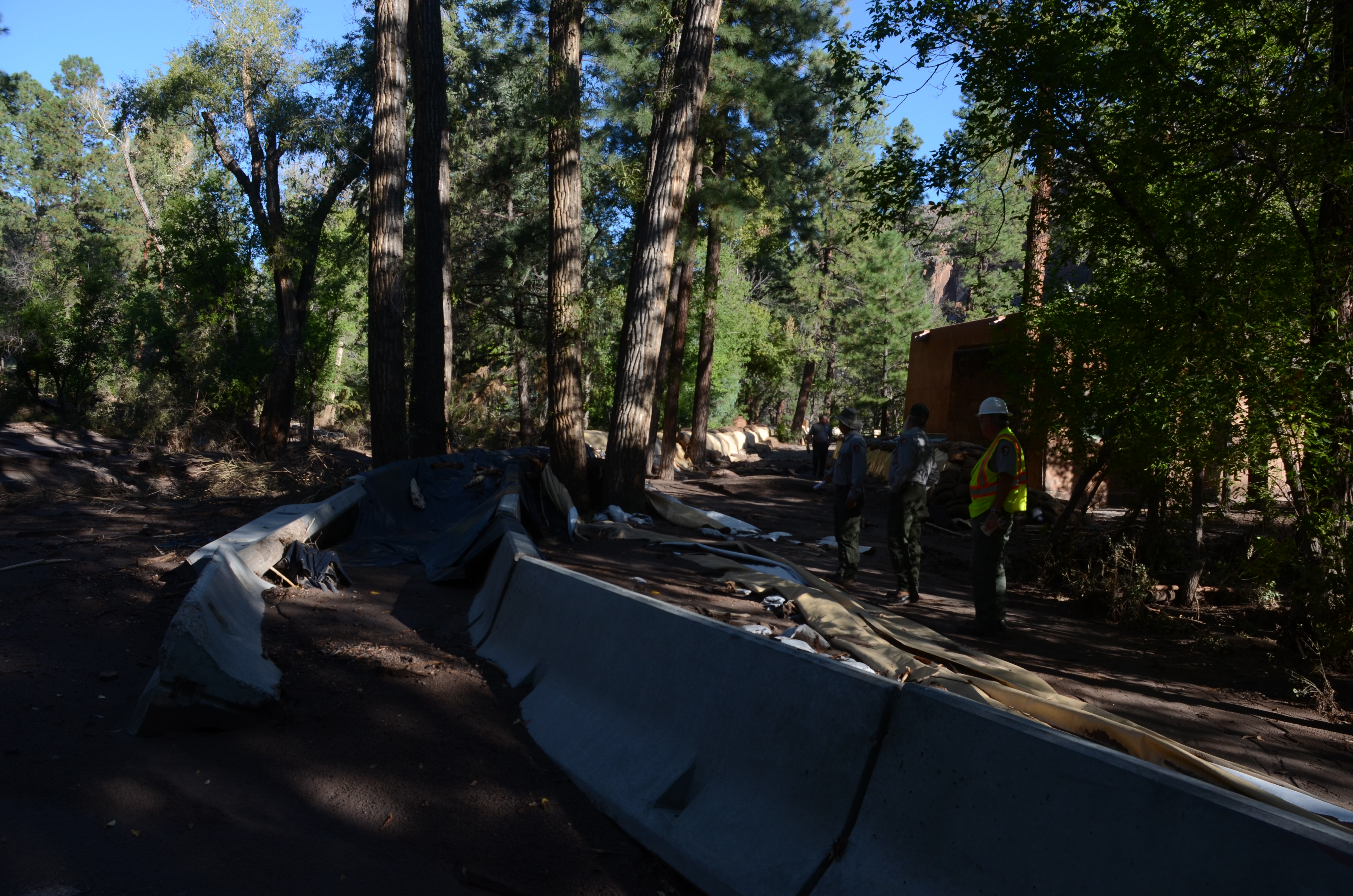 Aftermath Flooding in Frijoles Canyon